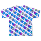 LalaHangeulのKorean Numbers フルグラフィックTシャツ All-Over Print T-Shirt :back