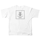 atelier EnkiのENKI Logo White All-Over Print T-Shirt :back