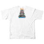 まさにの誇張しすぎた天守 All-Over Print T-Shirt :back