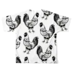 鳥重の鳥重マグカップ フルグラフィックTシャツの背面