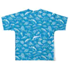 猫と釣り人のSALTWATER FISH_WB_FG フルグラフィックTシャツの背面