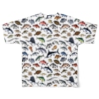 猫と釣り人のSALTWATER FISH_C_FG All-Over Print T-Shirt :back