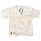 ERIKOERIN ART SHOPのLC314W海図ー土海ー All-Over Print T-Shirt :back