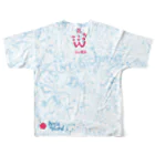 ERIKOERIN ART SHOPのLC314W海図ー水桃ー All-Over Print T-Shirt :back