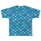 猫と釣り人のSUSHI_CB_FGT All-Over Print T-Shirt :back