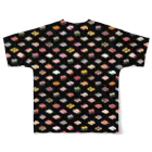 猫と釣り人のSUSHI_CK_FGT フルグラフィックTシャツの背面