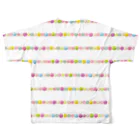 35docのあめ玉ボーダー All-Over Print T-Shirt :back