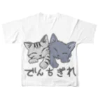 SU-KUのでんちぎれ All-Over Print T-Shirt :back