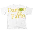 ﾆｼｷｵﾘ🍋CollectionのDamonde new レモンロゴ3 フルグラフィックTシャツの背面