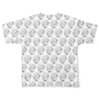 magnoliaのお店(変、シュール、自由)のMITSU All-Over Print T-Shirt :back