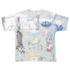 FUKUSHICHIHIROの捏造テンプル All-Over Print T-Shirt :back
