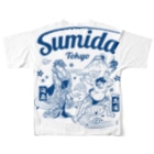 スカラヴィジョンのSUMIDA All-Over Print T-Shirt :back