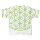 CENTRAL VILLAGE TokyoのFlower of Life - Huge フルグラフィックTシャツの背面