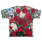 堀之内KMC久美子の薔薇の木とフェレット All-Over Print T-Shirt :back