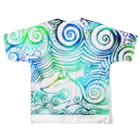 deketa　　の九尾の狐　雲上 All-Over Print T-Shirt :back