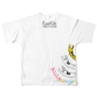 4star☆★☆のflexiblemenwomen,Ahaha3 フルグラフィックTシャツの背面