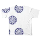 【内輪向け】承香院（じょうこういん）《内輪向け》オリジナルグッズの臥蝶の丸紋グッズ（承香院） All-Over Print T-Shirt :back