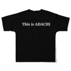 ASAPONのThis is ADACHI フルグラフィックTシャツの背面