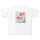 寿めでたや(ukiyoe)の日本画:小原古邨_金魚二匹 All-Over Print T-Shirt