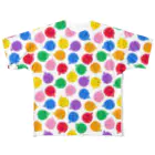 あわじテキスタイルのカラフル水風船 ホワイト All-Over Print T-Shirt