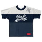HAVE A BIKE DAY. ＠ SUZURIのHABDmoto(navy) All-Over Print T-Shirt