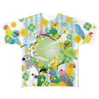 あにまるめいとのフルグラフィックインコ＆オウム(前面のみ) All-Over Print T-Shirt