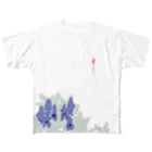 日下田の鳥兜 フルグラフィックTシャツ