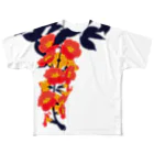 日下田の凌霄花 All-Over Print T-Shirt