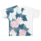 日下田の酔芙蓉 フルグラフィックTシャツ