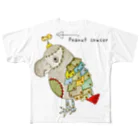 ねこぜや のROBOBO「福ちゃんロボ」 All-Over Print T-Shirt