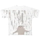 ねこぜや のモンスター 雨は心のシャワー All-Over Print T-Shirt