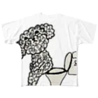 ねこぜや のプードル モジャ男 All-Over Print T-Shirt