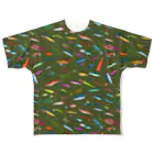 猫と釣り人のLURE_3COG_FGT All-Over Print T-Shirt