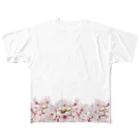 chobi shopのsakura フルグラフィックTシャツ