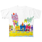 ねこぜや のグシャグシャの仲間たち All-Over Print T-Shirt