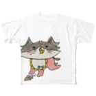 ねこぜや のミッシェルベイビー フルグラフィックTシャツ