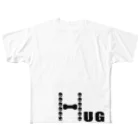 Ary08のHugスカル フルグラフィックTシャツ