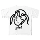 990604のgirl フルグラフィックTシャツ