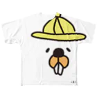 えらビバちゃんSHOPの顔でっかびーばーくん フルグラフィックTシャツ