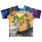 mnto雑貨洋品店のspace KATSUDON フルグラフィックTシャツ