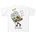 ねこぜや の ROBOBO ヨウムのボルトロボ  フルグラフィックTシャツ