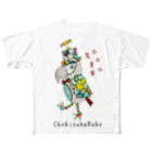 ねこぜや の ROBOBO ヨウムのちょびすけロボ  All-Over Print T-Shirt