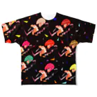 (ᵔᴥᵔ)の宇宙 All-Over Print T-Shirt