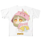 TJFB公式のジヒョ 着ぐるみ赤ちゃんキャラ フルグラフィックTシャツ