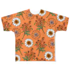lg_hの花柄（オレンジ） フルグラフィックTシャツ