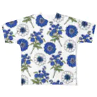 lg_hの花柄（ブルー） All-Over Print T-Shirt