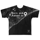 WEAR YOU AREの北海道 白老郡 Tシャツ 両面 All-Over Print T-Shirt