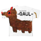 ーすけっちぶっくーのきょうりゅう犬ーGAUL－ フルグラフィックTシャツ