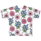 lg_hの花柄（モーブ×ブルー） All-Over Print T-Shirt