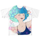 nins girlsのsummergirl1 フルグラフィックTシャツ